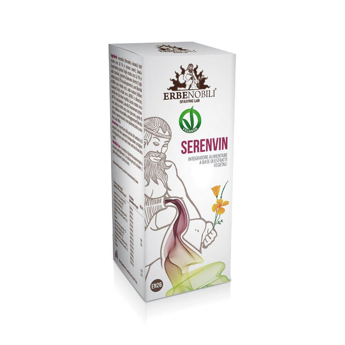Serenvin Erbenobili gocce 50 ml rilassamento e sonno valeriana passiflora escolzia ProEssenza Bio